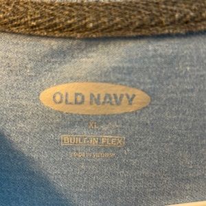 Old Navy Light Blue Mens Polo Shirt